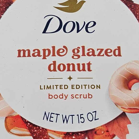 Dove Body Scrub Maple Glazed Donut Limited Edition 15 oz Holiday Treats - Picture 3 of 10